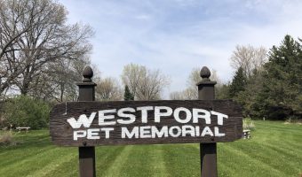 Westport pet memorial sign